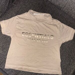 Fear of God Essentials Kids T-Shirt - Beige